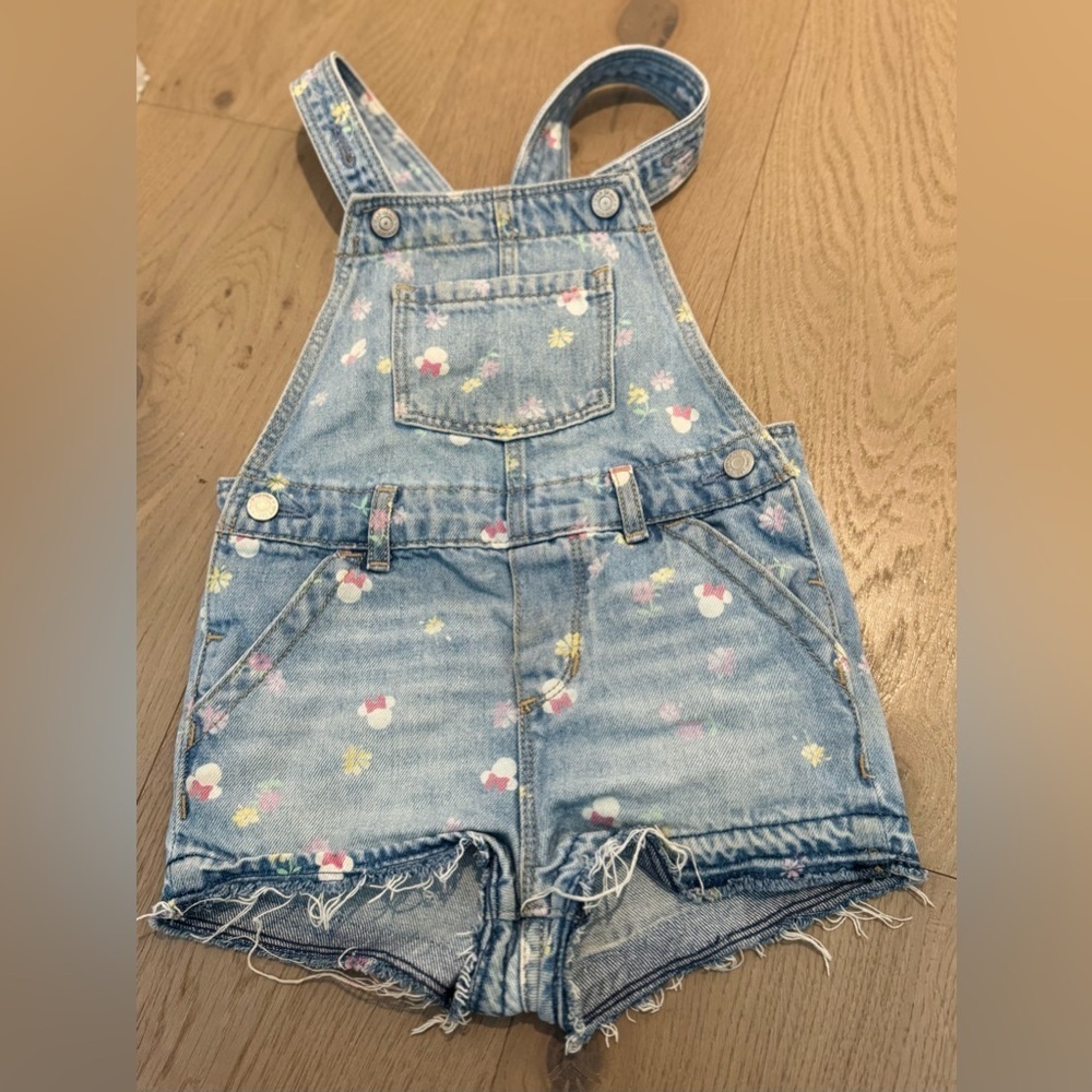 GAP x DISNEY Toddler Denim Overalls (4T)